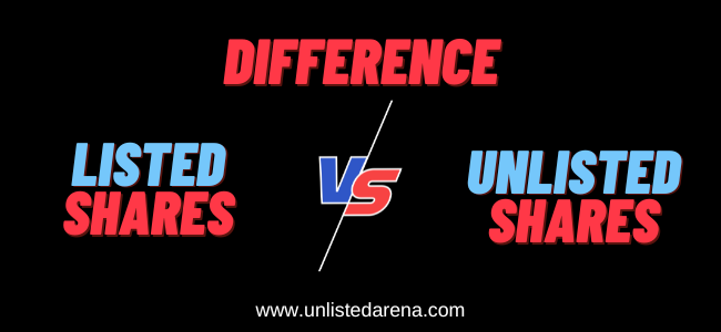 difference between listed shares and unlisted shares